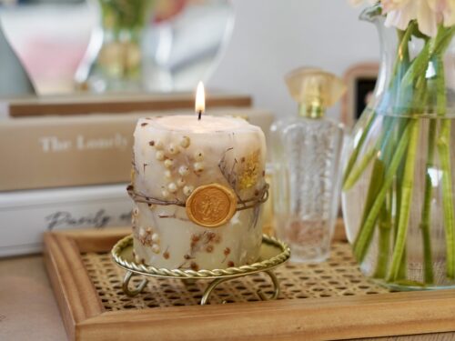 3/7(土)春のやさしい光を閉じ込めた ミモザと実物のボタニカルキャンドルWS